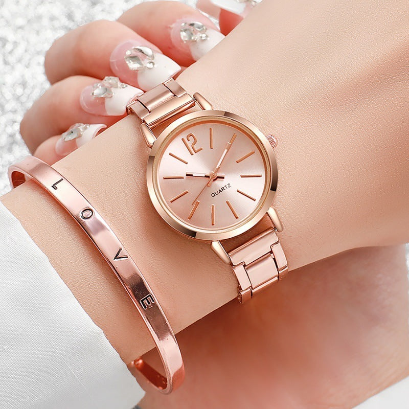 Women's Minimalist Casual Versatile Watch & Bracelet Set