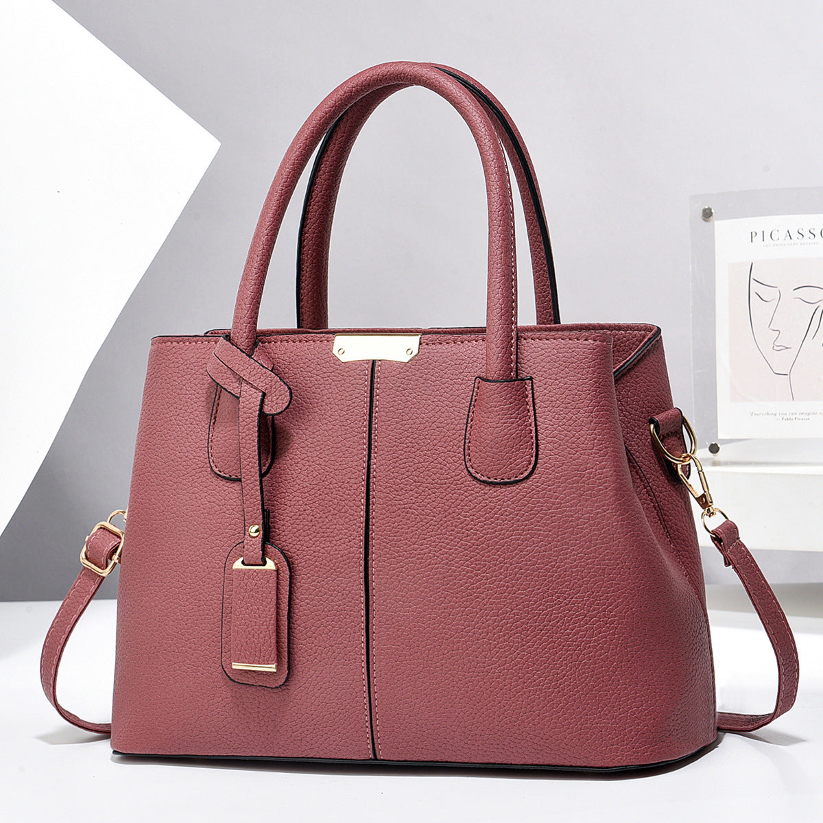 Women's Leather Handbag Large Capacity Shoulder Bags New Fashion