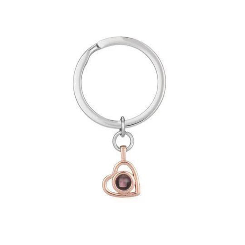 I Love You Nano Projection Necklace – Personalised Photo Pendant with Color