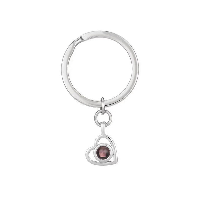 I Love You Nano Projection Necklace – Personalised Photo Pendant with Color