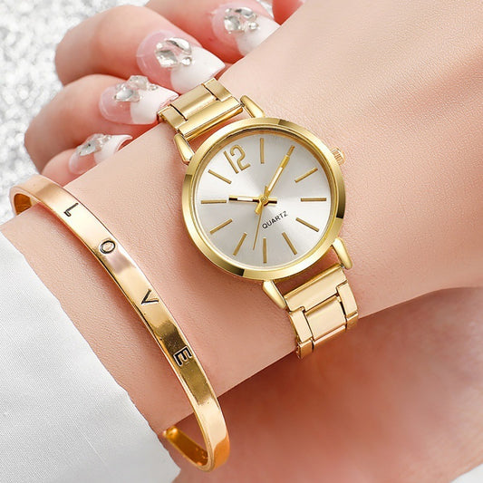 Women's Minimalist Casual Versatile Watch & Bracelet Set