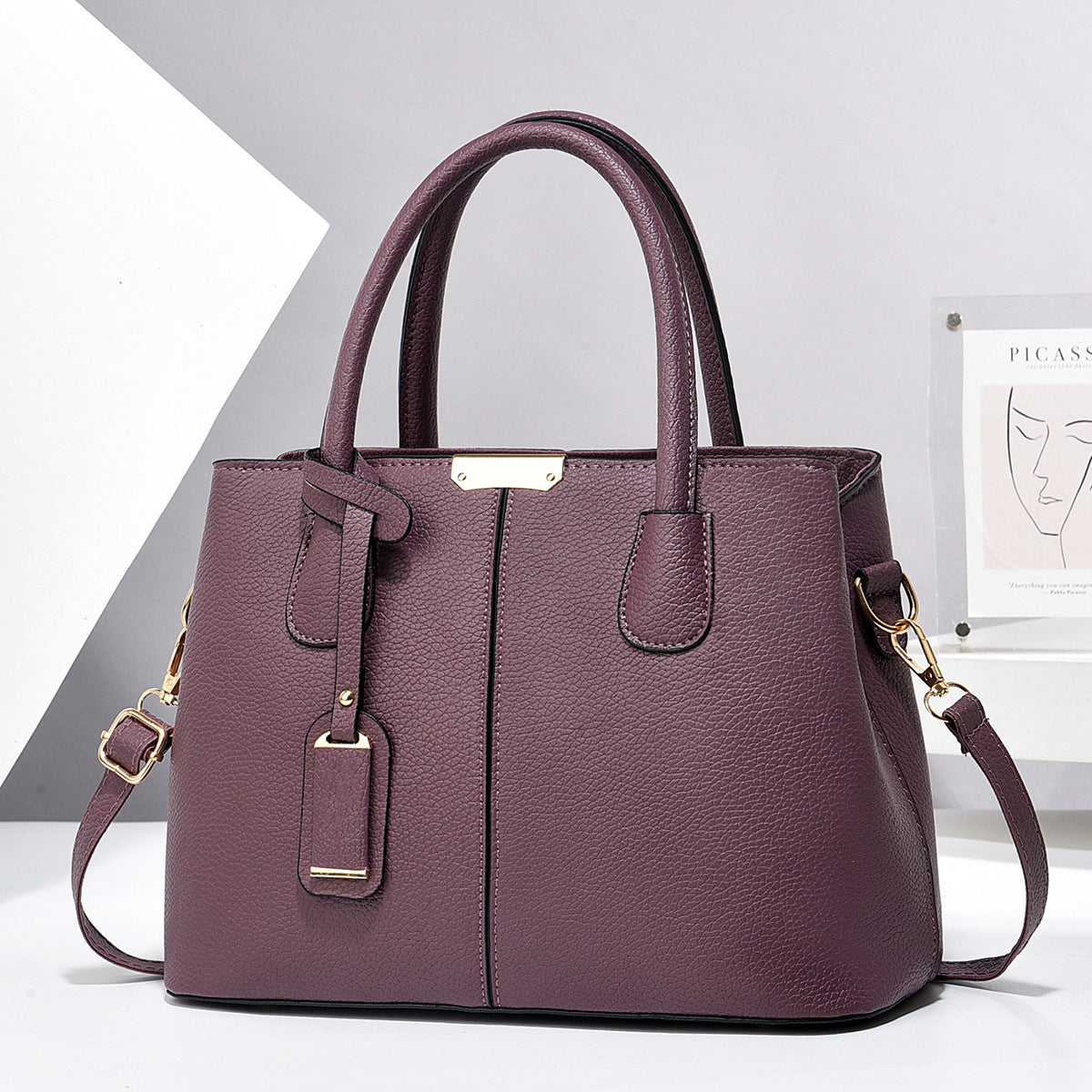 Women's Leather Handbag Large Capacity Shoulder Bags New Fashion
