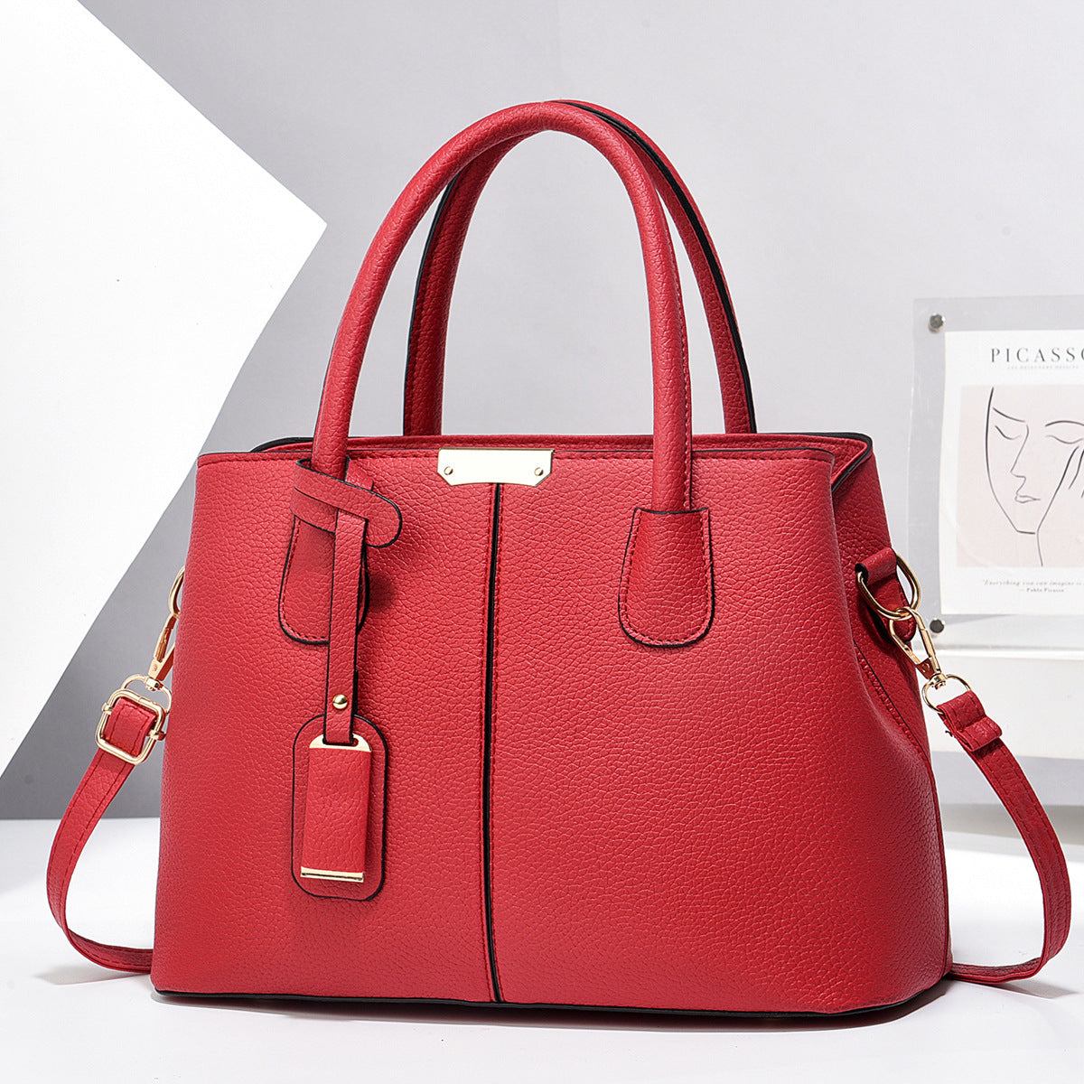 Women's Leather Handbag Large Capacity Shoulder Bags New Fashion