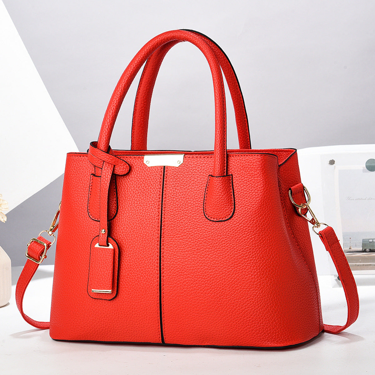 Women's Leather Handbag Large Capacity Shoulder Bags New Fashion