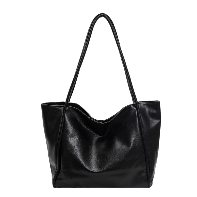Soft Leather Shoulder Bag Large Capacity Bag For Women