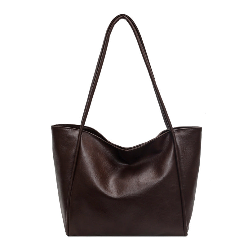 Soft Leather Shoulder Bag Large Capacity Bag For Women