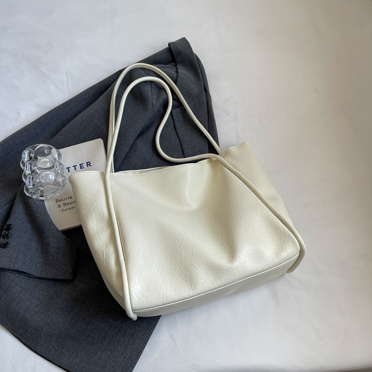 Soft Leather Shoulder Bag Large Capacity Bag For Women